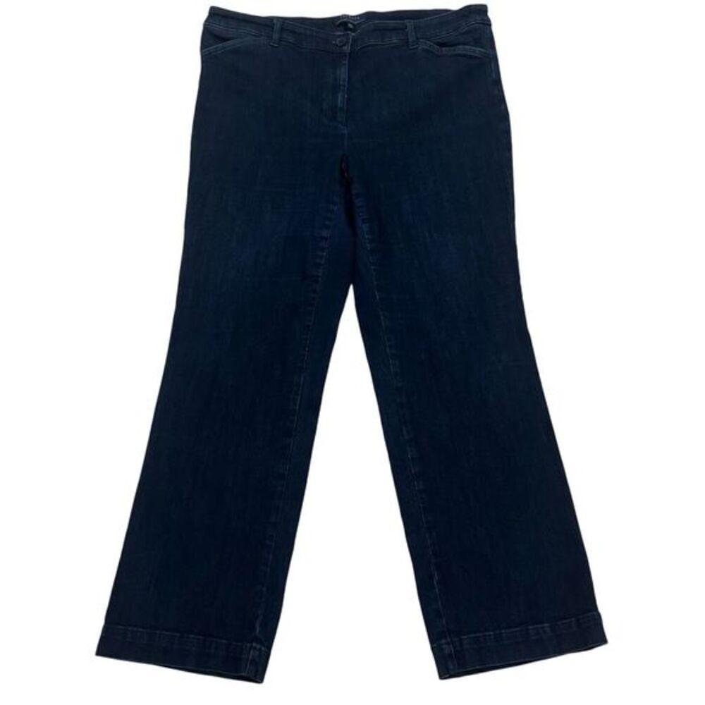 Talbots Simply Flattering Straight Leg Dark Wash Jeans‎ Stretch Denim Womens 16W